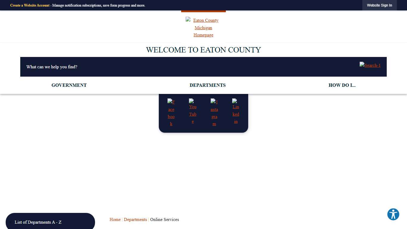 Online Services Eaton County, MI